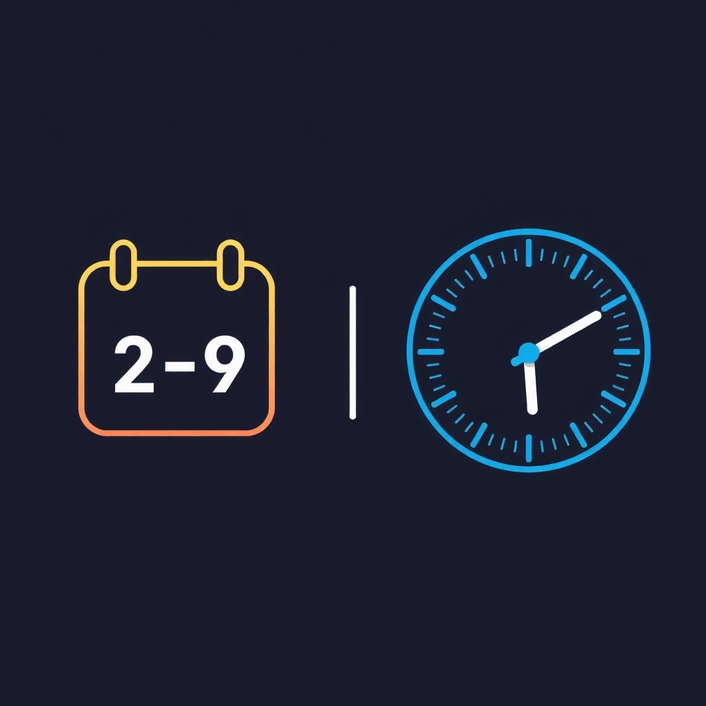 A calendar icon with a clock, symbolizing session and persistent cookies.