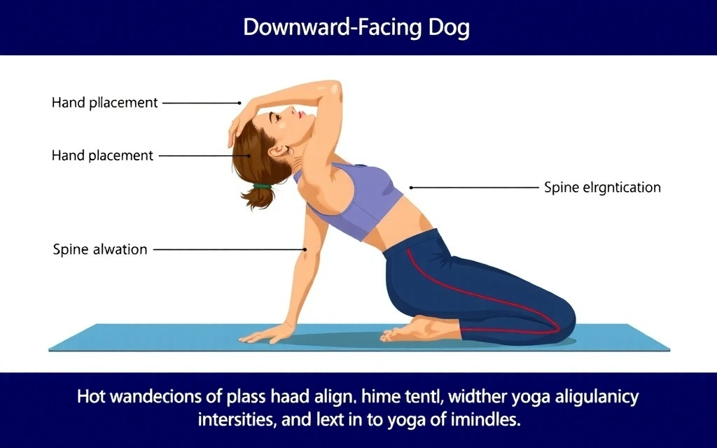 Detailed illustration of Downward-Facing Dog pose